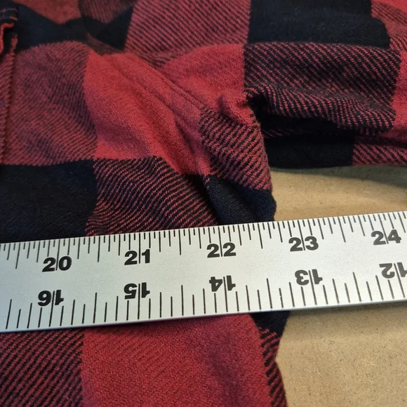 Lucky Brand Red and Black Plaid Snap Button Shirt 3118/431 - Picture 9 of 13